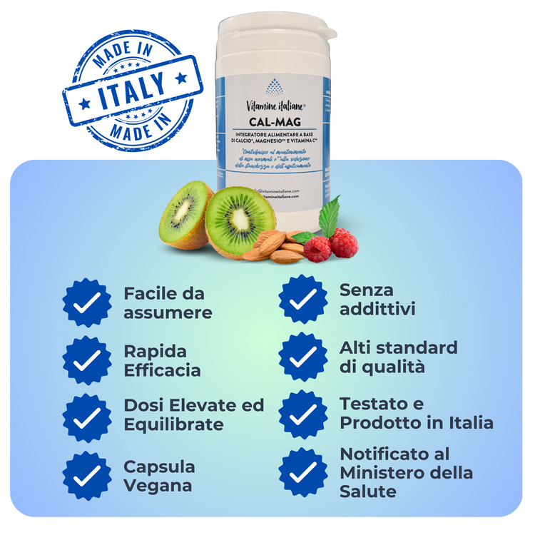 Perchè scegliere il calcio e magnesio di Vitamine Italiane