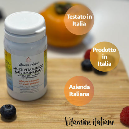 Multivitaminico prodotto, studiato e testato in italia