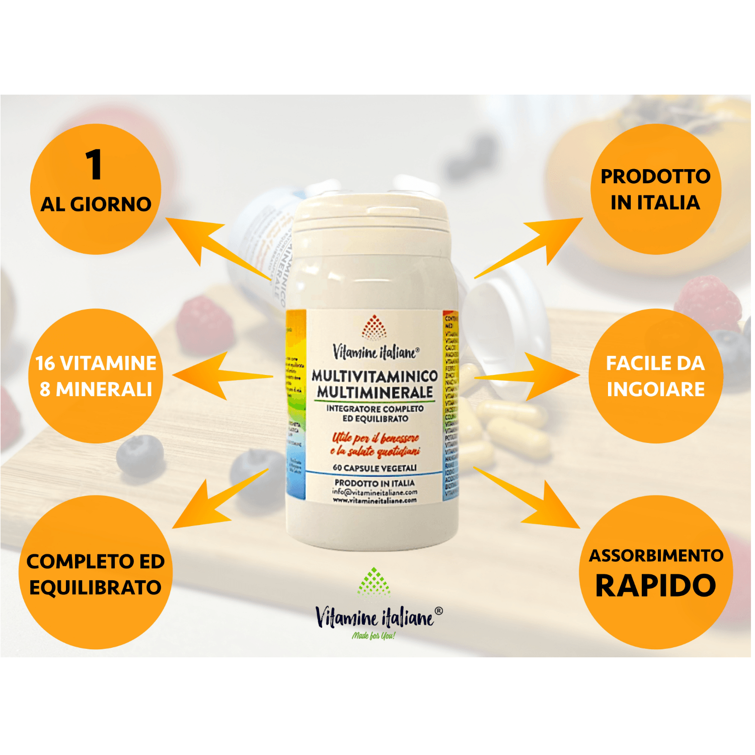 dettagli generali sul multivitaminico